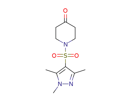 1-(1,3,5-trimethyl-1H-pyrazole-4-sulfonyl)piperidin-4-one