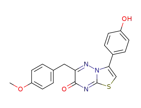 3-(4-hydroxyphenyl)-6-(4-methoxybenzyl)-7H-thiazolo-[3,2-b][1,2,4]triazin-7-one
