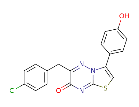 6-(4-chlorobenzyl)-3-(4-hydroxyphenyl)-7H-thiazolo[3,2-b]-1,2,4-triazin-7-one