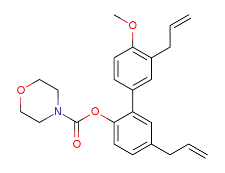 3',5-diallyl-4'-methoxy-[1,1'-biphenyl]-2-yl morpholine-4-carboxylate