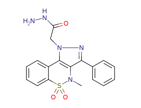 2-(4-methyl-5,5-dioxido-3-phenylbenzo[e]pyrazolo[4,3-c][1,2]thiazin-1(4H)-yl)acetohydrazide