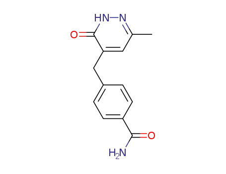 4-[(6-methyl-3-oxo-2,3-dihydropyridazin-4-yl)methyl]benzamide