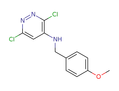 3,6-dichloro-N-[(4-methoxyphenyl)methyl]pyridazin-4-amine