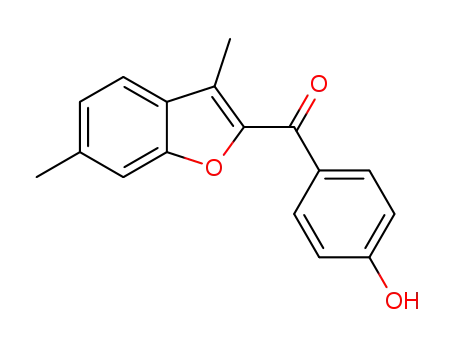 (3,6-dimethylbenzofuran-2-yl)(4-hydroxyphenyl)methanone