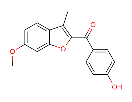 (4-hydroxyphenyl)(6-methoxy-3-methylbenzofuran-2-yl)methanone