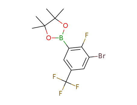 2-[3-bromo-2-fluoro-5-(trifluoromethyl)phenyl]-4,4,5,5-tetramethyl-1,3 ,2-dioxaborolane