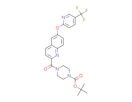 tert-butyl 4-[(6-{[5-(trifluoromethyl)pyridin-2-yl]oxy}quinolin-2-yl)carbonyl]piperazine-1-carboxylate