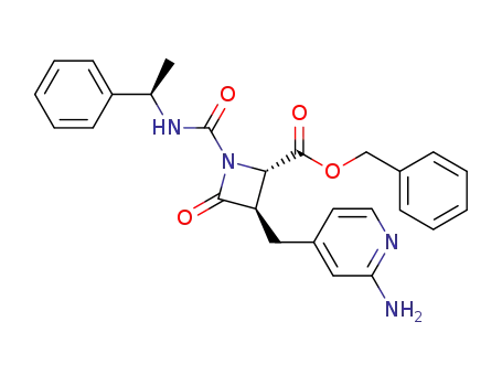 benzyl (2S,3R)-3-[(2-aminopyridin-4-yl)methyl]-4-oxo-1-{[(1R)-1-phenylethyl]carbamoyl}azetidine-2-carboxylate