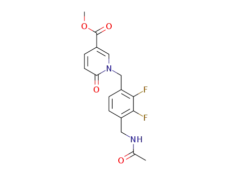 1-[4-(acetylamino-methyl)-2,3-difluoro-benzyl]-6-oxo-1,6-dihydro-pyridine-3-carboxylic acid methyl ester