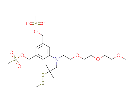 (5-((2-(2-(2-methoxyethoxyl)ethoxy)ethyl)(2-methyl-2-(methyldisulfanyl)propyl)amino)-1,3-phenylene)bis(methylene)dimethanesulfonate