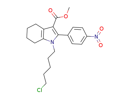 methyl 1-(5-chloropentyl)-2-(4-nitrophenyl)-4,5,6,7-tetrahydro-1H-indole-3-carboxylate