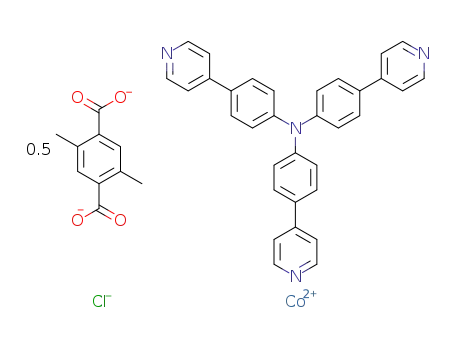 [Co(tris(4-(pyridin-4-yl)phenyl)amine)(2,5-dimethyl-1,4-benzenedicarboxylate)0.5Cl]n