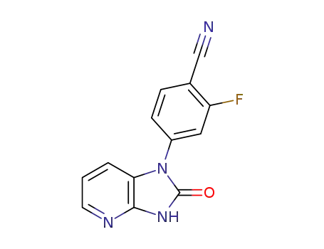 2-fluoro-4-(2-oxo-2,3-dihydro-1H-imidazo[4,5-b]pyridin-1-yl)benzonitrile