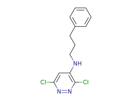 3,6-dichloro-N-(3-phenylpropyl)pyridazin-4-amine