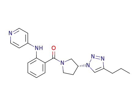 (R)-(3-(4-propyl-1H-1,2,3-triazol-1-yl)pyrrolidin-1-yl)(2-(pyridin-4-ylamino)phenyl)methanone