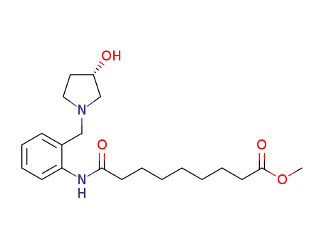 (S)-methyl-9-((2-((3-hydroxypyrrolidin-1-yl)methyl)phenyl)-amino)-9-oxononanoate