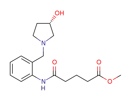 (S)-methyl-5-((2-((3-hydroxypyrrolidin-1-yl)methyl)phenyl)-amino)-5-oxopentanoate