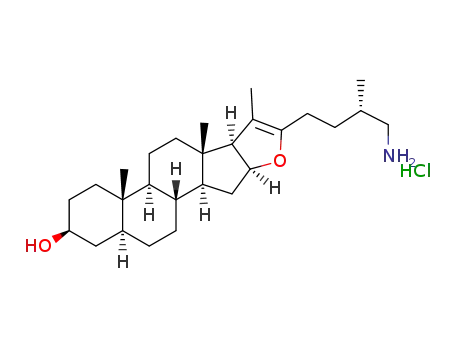 (2aS,4S,6aS,6bS,8aS,8bS,11aS,12aS,12bR)-10-((S)-4-amino-3-methylbutyl)-6a,8a,9-trimethyl-2,2a,3,4,5,6,6a,6b,7,8,8a,8b,11a,12,12a,12b-hexadecahydro-1H-naphtho[2’,1’:4,5]indeno[2,1-b]furan-4-ol hydrochloride
