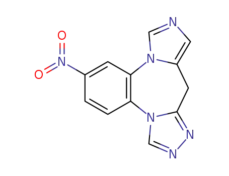 2-nitro-9H-bis[l,2,4]triazolo[4,3-a: 3',4'-d][I,5]benzodiazepine