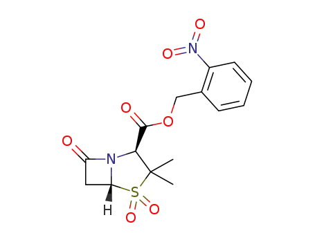 2-nitrobenzyl 3,3-dimethyl-7-oxo-4-thia-1-azabicyclo[3.2.0] heptane-2-carboxylate 4,4-dioxide