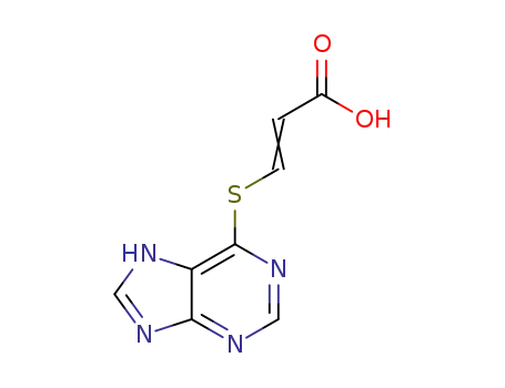 3-(7H-purin-6-ylthio)acrylic acid