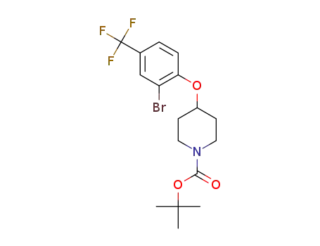 tert-butyl 4- [2-bromo-4-(trifluoromethyl)phenoxy]piperidine-1-carboxylate