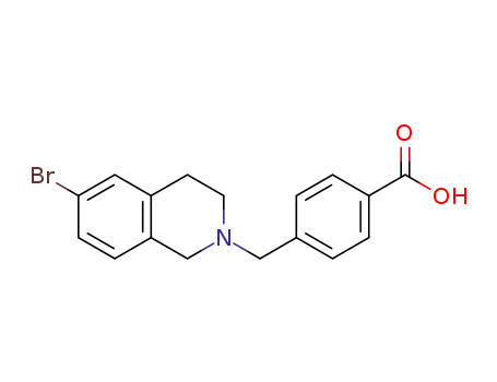 4-((6-bromo-3,4-dihydroisoquinolin-2(1H)-yl)methyl)benzoic acid
