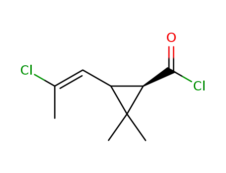 (1R)-trans-2,2-dimethyl-3-(2-chloropropenyl)cyclopropanecarboxylic acid chloride