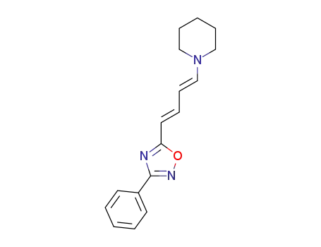 3-phenyl-5-[(1E,3E)-4-(piperidin-1-yl)buta-1,3-dien-1-yl]-1,2,4-oxadiazole