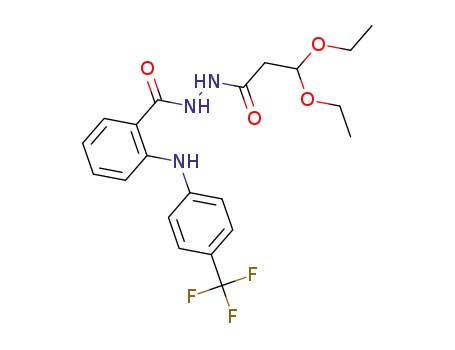 N’-(3,3-diethoxypropanoyl)-2-[4-(trifluoromethyl)anilino]benzohydrazide