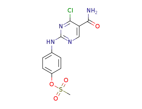 4-((5-carbamoyl-4-chloropyrimidin-2-yl)amino)phenyl methanesulfonate