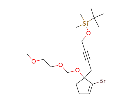 {4-[2-Bromo-1-(2-methoxy-ethoxymethoxy)-cyclopent-2-enyl]-but-2-ynyloxy}-tert-butyl-dimethyl-silane