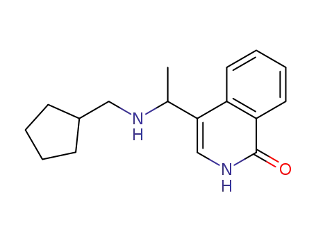 4-(1-((cyclopentylmethyl)amino)ethyl)isoquinolin-1(2H)-one