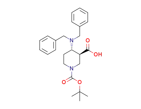 (3S*,4S*)-1-(tert-butoxycarbonyl)-4-(dibenzylamino)piperidine-3-carboxylic acid