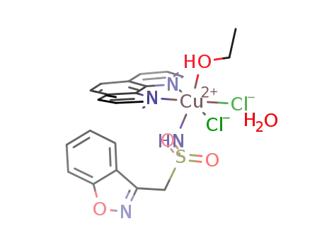 [CuCl2(zonisamide)(1,10-phenanthroline)EtOH].H2O