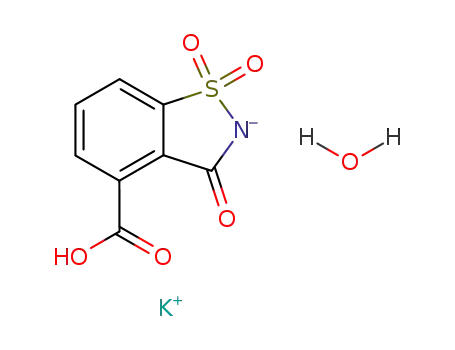1,1,3-trioxo-2,3-dihydro-1λ6-benz[d]isothiazole-4-carboxylic acid ; N potassium salt