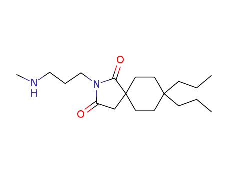 2-<3-(methylamino)propyl>-8,8-dipropyl-2-azaspiro<4.5>decane-1,3-dione