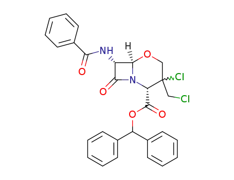(2S,6R,7R)-7-Benzoylamino-3-chloro-3-chloromethyl-8-oxo-5-oxa-1-aza-bicyclo[4.2.0]octane-2-carboxylic acid benzhydryl ester