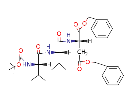 <(tert-Butyloxy)carbonyl>-L-valyl-L-valyl-L-aspartic Acid Dibenzyl Ester