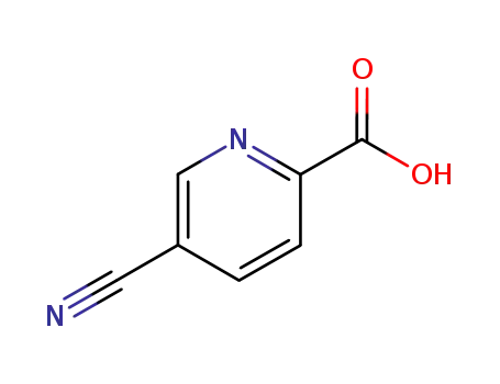 Molecular Structure of 53234-55-2 (5-Cyanopyridine-2-carboxylic acid)