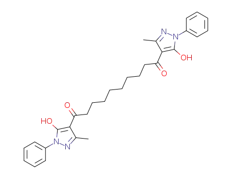 1,10-bis<1-phenyl-3-methyl-5-hydroxy-4-pyrazolyl>-1,10-decanedione