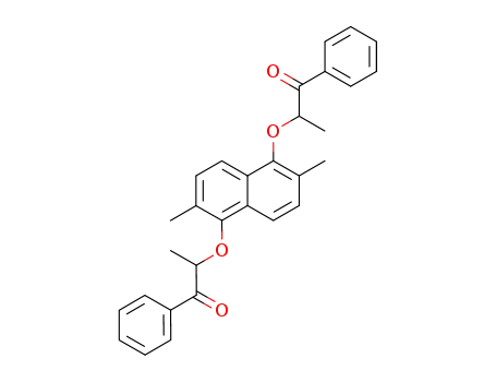 1-Propanone,
2,2'-[(2,6-dimethyl-1,5-naphthalenediyl)bis(oxy)]bis[1-phenyl-