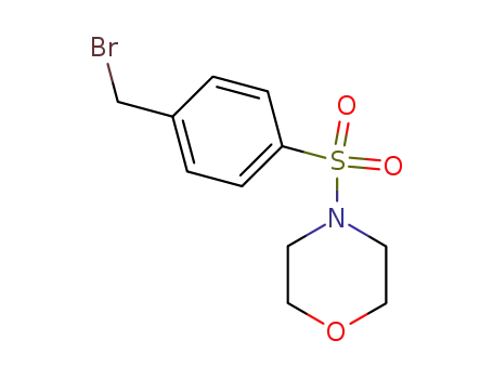 Molecular Structure of 138385-04-3 (4-([4-(BROMOMETHYL)PHENYL]SULPHONYL)MORPHOLINE)