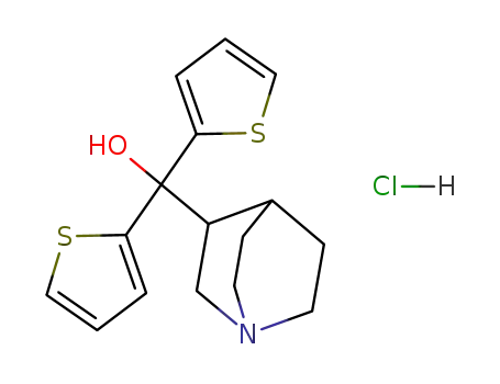 di(2-thienyl)(3-quinuclidyl)carbinol hydrochloride