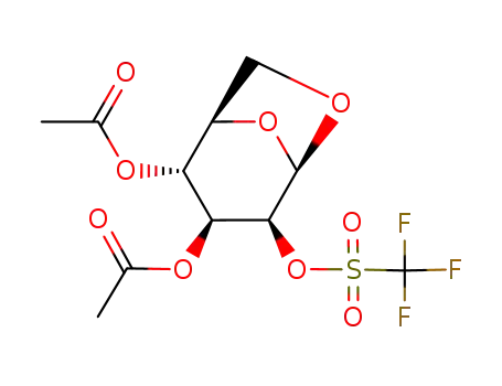 Acetic acid (1R,2R,3S,4S,5R)-2-acetoxy-4-trifluoromethanesulfonyloxy-6,8-dioxa-bicyclo[3.2.1]oct-3-yl ester