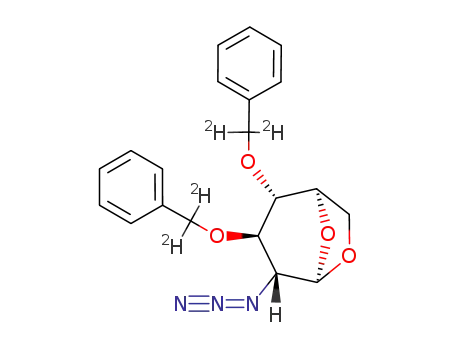 1,6-Anhydro-2-azido-3,4-di-O-<α,α-D2>benzyl-2-desoxy-β-D-glucopyranose