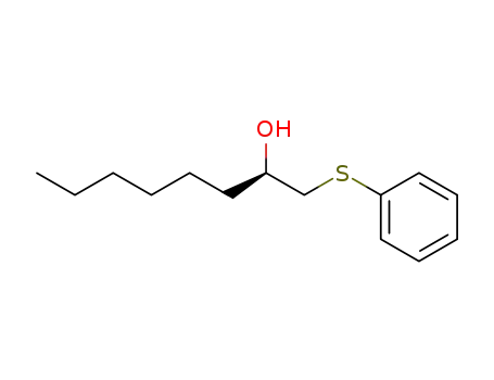 Molecular Structure of 140421-08-5 (2-Octanol, 1-(phenylthio)-, (R)-)