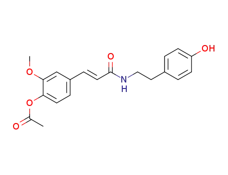 Acetic acid 4-{(E)-2-[2-(4-hydroxy-phenyl)-ethylcarbamoyl]-vinyl}-2-methoxy-phenyl ester