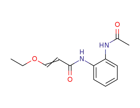 Molecular Structure of 81840-10-0 (2-Propenamide, N-[2-(acetylamino)phenyl]-3-ethoxy-)