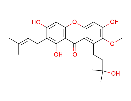 1,3,6-trihydroxy-8-(3-hydroxy-3-methylbutyl)-7-methoxy-2-(3-methylbut-2-enyl)-9H-xanthen-9-one
